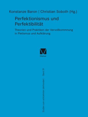 cover image of Perfektionismus und Perfektibilität